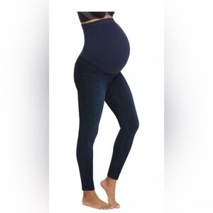 SPANX Mama Ankle‎ Jean-ish Legging Dark Blue Maternity